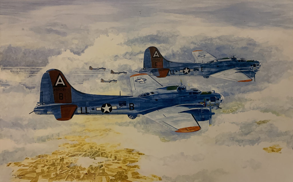 Mission 183: B17s flying in formation