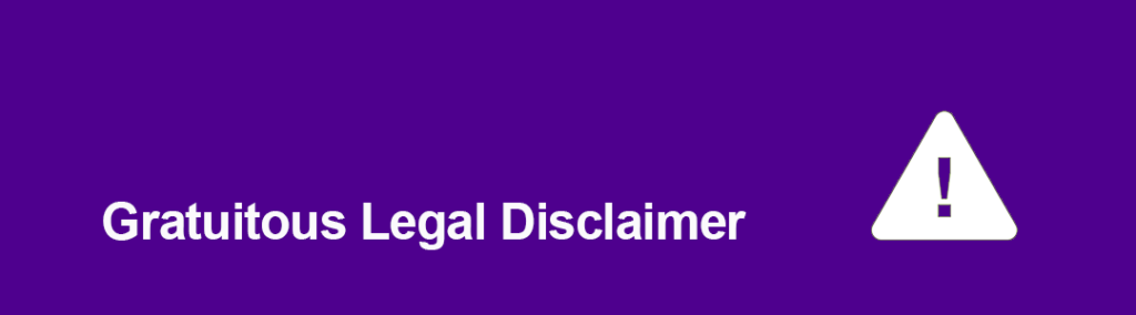 Legal Disclaimer