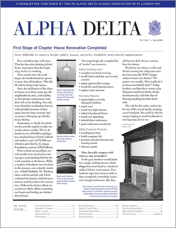 Alpha Delta Newsletter